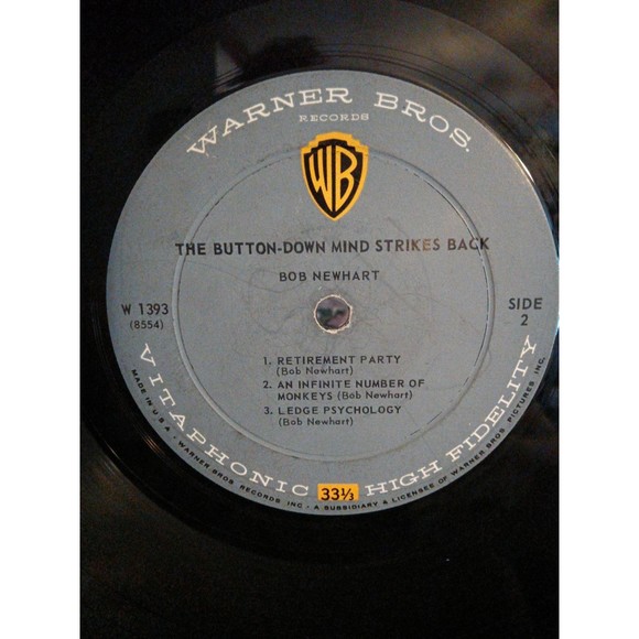 Bob Newhart The Button-Down Mind LP - Picture 4 of 4
